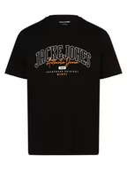 Koszulki męskie - Jack & Jones - T-shirt męski  JJLarry, czarny - miniaturka - grafika 1