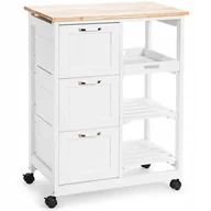 Wózki kuchenne - Szafka kuchenna Costway biały 37 x 67 x 82,5 cm kolor frontu: biały - miniaturka - grafika 1