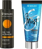 Balsamy i kremy do opalania - Soleo Tan Technology Gel Tan Activator + So Moist Po Opalaniu Gratis - miniaturka - grafika 1