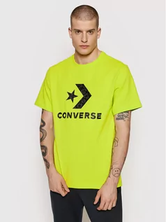 Koszulki męskie - Converse T-Shirt Cheeta Star Chevron 10023444-A02 Zielony Regular Fit - grafika 1