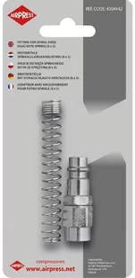 Okucie do węża spiralnego 8x5 mm Airpress 4304442 - Akcesoria pneumatyczne - miniaturka - grafika 1