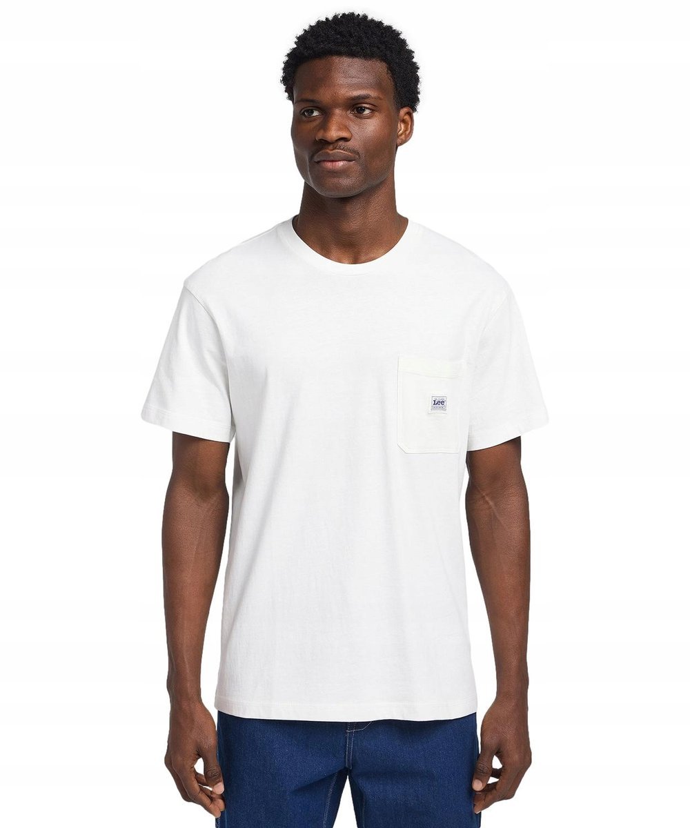 T-shirt Lee WORKWEAR POCKET TEE 112342988 LL89JANQ Ecru XS