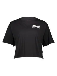 Puma Koszulka "Script" w kolorze czarnym - Koszulki i topy damskie - miniaturka - grafika 1