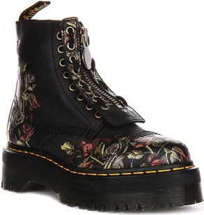 Dr Martens Sinclair Decaye In Black Flower For Women - 7 UK - 41 EU - 9 US / Black Flower - Moda i Uroda OUTLET - miniaturka - grafika 1