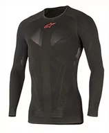 Odzież motocyklowa - Alpinestars Męska 1750217-13-XS/S Tech Top koszulka z długim rękawem Xs/Sm, czarna czerwona, S - miniaturka - grafika 1