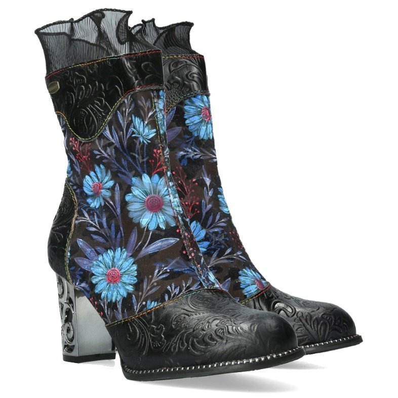 Botki damskie Laura Vita LEDAO 01 CHARBON AT135-1C R.37