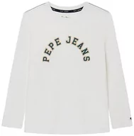 Bluzy dla dziewczynek - Pepe Jeans Pierce Bluza dziecięca, Biały (Off White), 4 lat - miniaturka - grafika 1