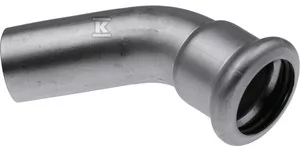 Kolano nyplowe 45° Inox - 28 - Łączniki, trójniki, kształtki - miniaturka - grafika 1