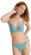 Biustonosze - Women'secret Biustonosz Push Up, Zielony, 100B - miniaturka - grafika 1