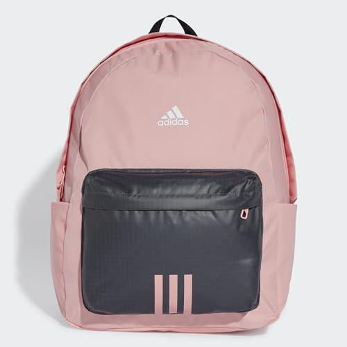 adidas Klasyczny plecak unisex Bos 3 paski, jeden rozmiar, Półróżowa iskra/szary sześć/biały, Rozmiar Uniwersalny