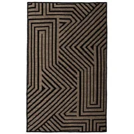 Dywany - Dywan tkany Velesa 120 x 160 cm czarno-beżowy - miniaturka - grafika 1