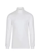Bluzy dla chłopców - Trigema Chłopięca bluza narciarska z długim rękawem, biały, 140 - miniaturka - grafika 1