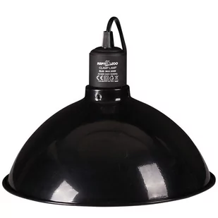 Repti-Zoo Oprawka z kloszem na żarówkę do 200W RZ oprawa RL02LB BLACK - Akcesoria do terrarium - miniaturka - grafika 1