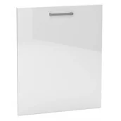 Fronty meblowe - Biały minimalistyczny front z uchwytem do zmywarki R9-Z31 - miniaturka - grafika 1