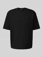 Koszulki męskie - T-shirt z detalem z logo - miniaturka - grafika 1