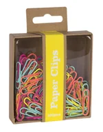 Spinacze i klipsy do papieru - Spinacze, Fluor Collection, 100 sztuk - miniaturka - grafika 1