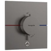 Baterie podtynkowe - HANSGROHE 15575340 ShowerSelect Comfort E Bateria termostatyczna, podtynkowa do 1 odbiornika z dodatkowym wyjściem Czarny Chrom Szczotkowany - miniaturka - grafika 1