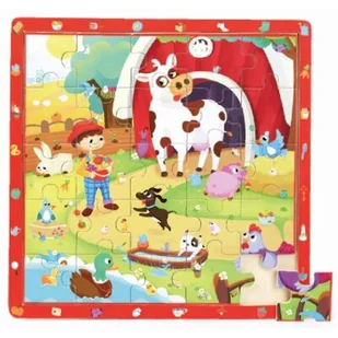 Brimarex Top Bright gra i puzzle drewniane Na wsi 25 el 130757 130575 - Puzzle - miniaturka - grafika 1