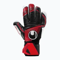 Piłka nożna - Rękawice bramkarskie uhlsport Powerline Supersoft Hn czarne/czerwone/białe - miniaturka - grafika 1
