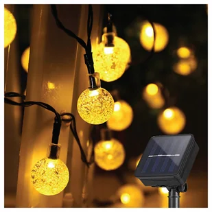 Lampki Led Girlanda Świetlna 12M Solarna Zewnętrzna 800Mah Kule Ip65 Kulki - Lampy ogrodowe - miniaturka - grafika 1