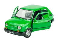 Samochody i pojazdy dla dzieci - WELLY FIAT 126P ZIELONY 1:34 SAMOCHÓD NOWY METALOWY MODEL - miniaturka - grafika 1