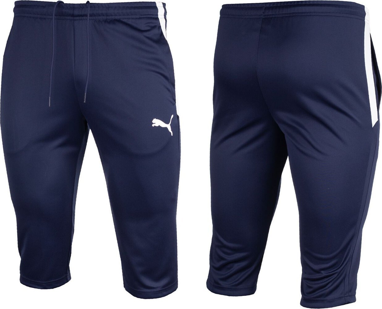 Puma Spodnie męskie Puma teamLIGA Training 3/4 Pants granatowe 657271 06 M