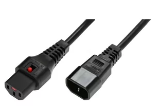 Kabel zasilający MicroConnect IEC LOCK C13 to C14 PC1022 - Kable komputerowe i do monitorów - miniaturka - grafika 1