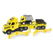 Samochody i pojazdy dla dzieci - Wader Magic Truck Technic laweta z wywrotką 36421 - miniaturka - grafika 1