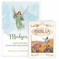 Pamiątka Pierwszej Komunii Świętej - Biblia w etui z nadrukiem dla dziewczynki na chrzest komunię - miniaturka - grafika 1