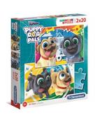 Puzzle - Clementoni Puzzle 2x20 Super Kolor Puppy Dog Pals - miniaturka - grafika 1