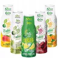 Syropy i koncentraty owocowe - 5x Syrop Fruttamax Mango Limonka-Mięta Green Tea Wiśnia Pomarańcza - miniaturka - grafika 1