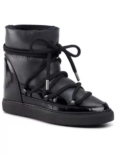 Śniegowce damskie - Inuikii Buty Sneaker Gloss 70203-6-W Czarny - grafika 1