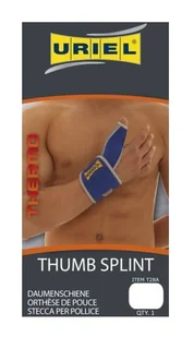 Uriel Usztywniacz na Kciuk Niebieski Rozmiar L-XL 1 szt. - Ortezy, stabilizatory i opaski elastyczne - miniaturka - grafika 1