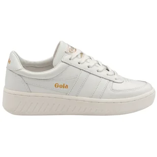 Gola Classics Women's Grandslam Leather Trainers White/White/White CLA567WW - 36 - Trampki damskie - miniaturka - grafika 1