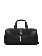 Torby podróżne - Tommy Hilfiger Torba Th Foundation Duffle AM0AM13481 Czarny - miniaturka - grafika 1