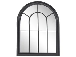 Metalowe Lustro Ścienne Okno 69 X 89 Cm Czarne Embry - Lustra - miniaturka - grafika 1