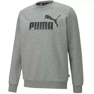 Bluza Męska Puma Ess Big Logo Crew Fl Szara 586678 03-M - Bluzy męskie - miniaturka - grafika 1