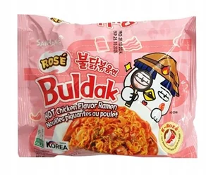 Danie o smaku ostrego kurczaka Rose Buldak 140g - Samyang - Szybkie dania obiadowe - miniaturka - grafika 1