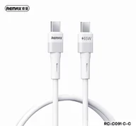 Kable USB - KABEL REMAX LEYA SERIES RC-C091 65W PD USB-C/USB-C 1M WHITE - miniaturka - grafika 1