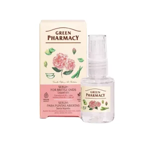 GREEN PHARMACY JEDWAB W PŁYNIE SERUM NA KOŃCÓWKI - Serum do włosów - miniaturka - grafika 1