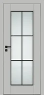 Drzwi wewnętrzne - Dre Drzwi Wewnętrzne Z Szybą Estra 7 Okleina Jasna Szara Mat - miniaturka - grafika 1