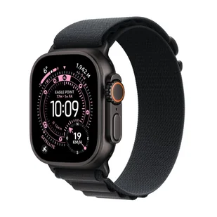 Apple Watch Ultra 3 GPS + Cellular 49mm Tytan czarny pasek Alpine L Czarny - Smartwatch - miniaturka - grafika 1