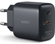Ładowarki do telefonów - Aukey Ładowarka sieciowa Omnia II Mini 45W, USB-C, PD, czarna - miniaturka - grafika 1