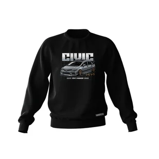 Czarna bluza HONDA CIVIC FD-L - Odzież do sportów motorowych - miniaturka - grafika 1