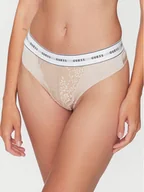 Majtki damskie - Guess Stringi Belle O2BE00 KBBT0 Beżowy - miniaturka - grafika 1