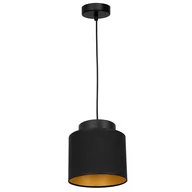 Lampy sufitowe - Luminex Frodi 3181 lampa wisząca zwis 1x60W E27 czarny/złoty - miniaturka - grafika 1