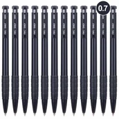 Pióra kulkowe - Pióro kulkowe Deli Q00320 0,7 mm czarne - miniaturka - grafika 1