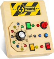 Zabawki sensoryczne - TABLICA AKTYWNOŚCI BUSY BOARD DLA DZIECI ZABAWKA MONTESSORI EDUKACYJNA - miniaturka - grafika 1