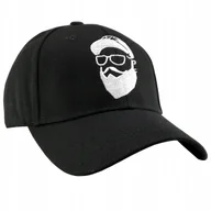 Czapki i chusty sportowe męskie - Czapka z Daszkiem Męska Bejsbolówka Uniwersalna Regulowana Czarny - miniaturka - grafika 1