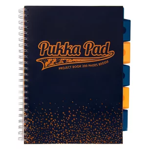 Pukka Pad Kołozeszyt A4/100k kratka oprawa twarda Prze Blu Gr - Szkolne artykuły papiernicze - miniaturka - grafika 2